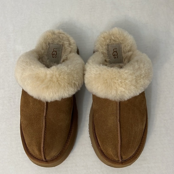 UGG WOMEN’S DISQUETTE SLIPPER CHESTNUT 7 - Picture 4 of 17